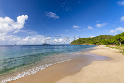 马尼亚岛,岩石,海湾,女人,圣文森特和格林纳丁斯,格林纳丁斯,热带气候,云,水面,逃避现实