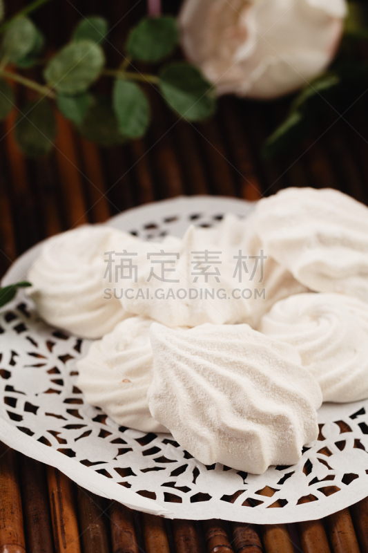 西风之神,棉花软糖,木制,自制的,背景,白色,鸡肉饼,泽费尔,苏孚奶酥,果冻