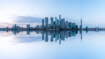 黄浦江,上海,著名景点,陆家嘴,浦东,办公室,水,天空,水平画幅,无人
