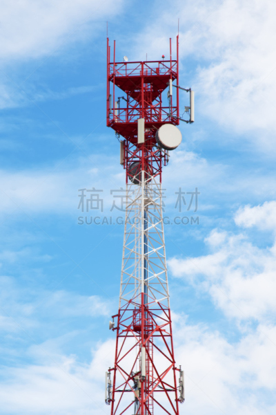 无线电通信塔,无线电通信装置,塔,红色,白色,透射电子显微镜,微波炉,网线插头,餐具,垂直画幅