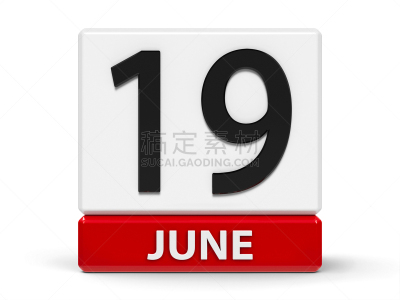 日历,六月,立方体,白昼,三维图形,白色,红色,黑色,做计划,记忆