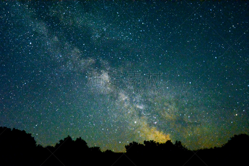 怀特岛,银河系,高对比度,空间探索,色彩鲜艳,行星,星系,广角,土星,夜晚