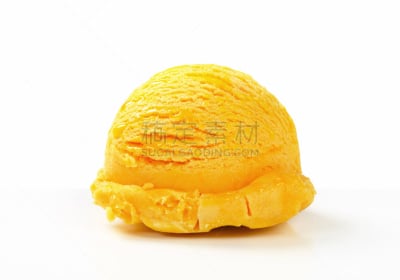 冰淇淋,黄色,一把,水平画幅,形状,无人,柠檬软冻,意大利冰淇淋,特写,橙子