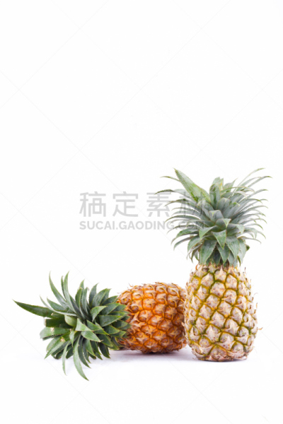 维生素C,分离着色,菠萝,食品,健康食物,水果,白色背景,高大的,枫树的翅果,维生素A