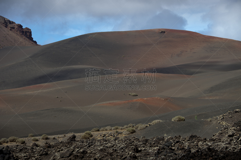 火山,timanfaya national park,兰萨罗特岛,美,水平画幅,火山地形,大西洋群岛,户外,加那利群岛,地平线