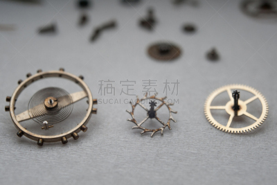 机件,大特写,桌子,表,车轮,钟表匠,水平画幅,小的,腕表,桶