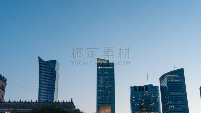 华沙,洲际,酒店,太空,空的,商业金融和工业,水平画幅,无人,金融,金融和经济