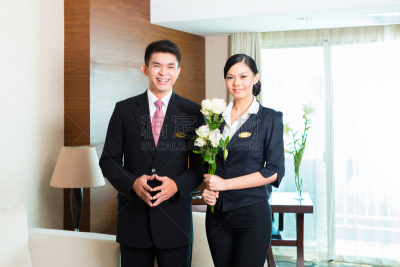经理,中国,酒店,头等舱,婚礼客人,亚洲,亚洲人,宾客,水平画幅,玫瑰