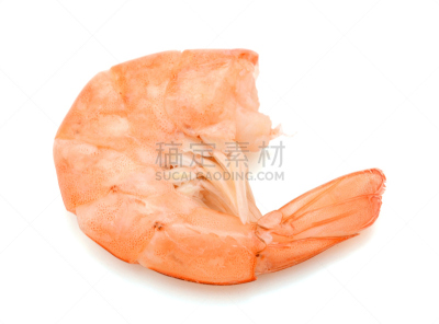 一个物体,分离着色,白色,虾,春药,煮食,水平画幅,开胃品,有机食品,巨大的