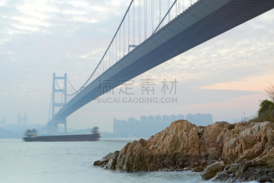 青马大桥,金刚,水,天空,水平画幅,夜晚,无人,交通,时间,户外
