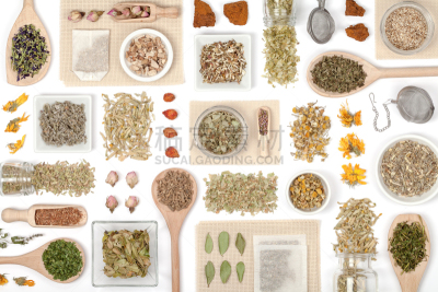 花茶,白色背景,水平画幅,高视角,无人,维生素,健康,干的,饮料,营养品
