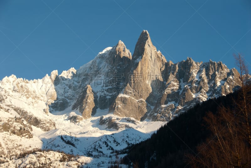 霞慕尼,阿让蒂耶尔,勃朗峰,上萨瓦,天空,水平画幅,雪,无人,阴影,户外