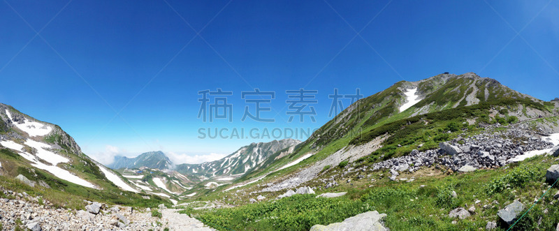 山,全景,室堂,立黑山部阿尔卑斯山脉路线,北陆地区,水平画幅,雪,长野县,富山,旅行者