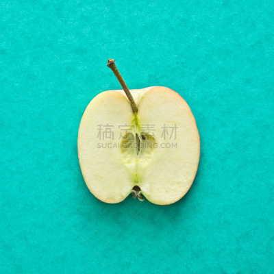 苹果,无人,生食,特写,部分,清新,横截面,份量,多汁的