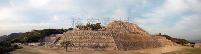 金字塔,远古的,索奇卡尔克,墨西哥,纪念碑,古代文明,水平画幅,无人,古老的