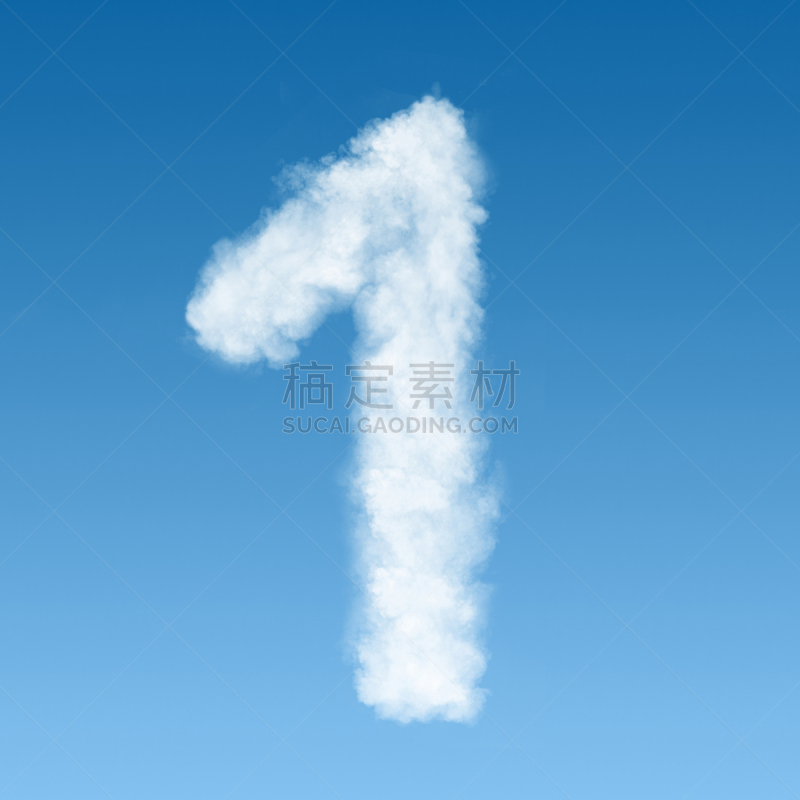 云,数字1,天空,字母,纹理效果,形状,符号,巨大的,性格,白色