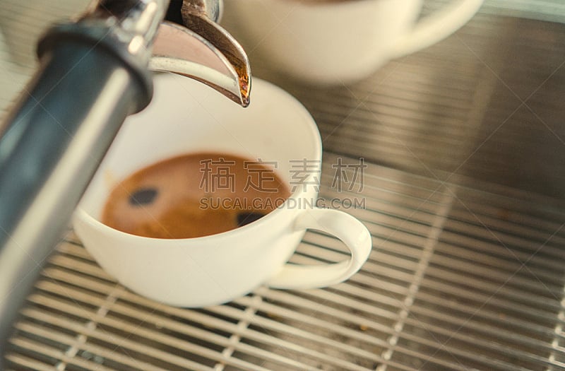 咖啡杯,图像,柔焦,咖啡师,褐色,早餐,咖啡馆,水平画幅,早晨,浓咖啡