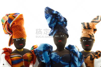 娃娃,衣服,人的头部,注视镜头,披肩,三个人,宽大长袍,达喀尔 ,塞内加尔,水平画幅