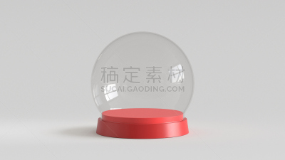 雪,空的,三维图形,红色,餐盘,水晶球,白色背景,雪花球,圆顶建筑,真空吸尘器