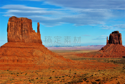 众神谷,犹他,纪念碑山谷,美国,墨西哥帽沙漠,水平画幅,无人,纳瓦霍保留地,岩层,曙暮光