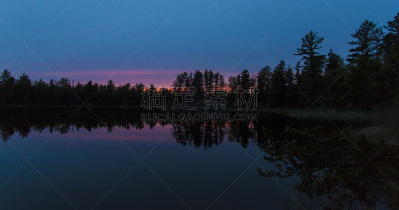 湖,森林,boundary waters canoe area,无人,2015年,图像,户外,水平画幅,明尼苏达,日落