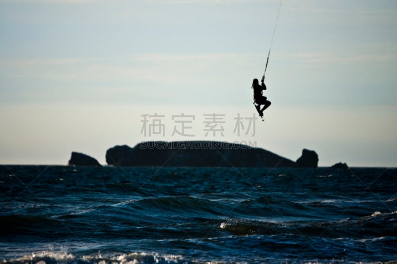 冲浪风筝,麦迪兰群岛,风筝滑水板,水上运动服,垂直画幅,水,风,休闲活动,水平画幅,半空中