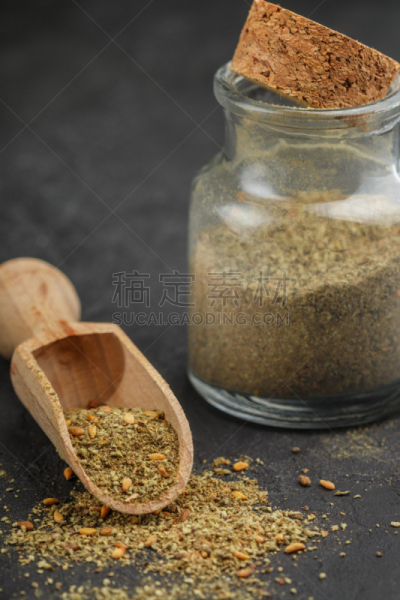 漆树,芝麻,石材,食盐,香料,黑色,草本,干燥食品,背景,混合