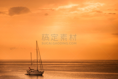 游艇,船,包船,海滩,水平画幅,沙子,无人,户外,泰国,海洋