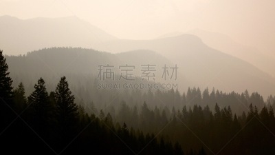 烟,地形,哥伦比亚谷,森林火灾,洛矶山脉,水平画幅,环境损害,人类肺脏,户外,气候与心情