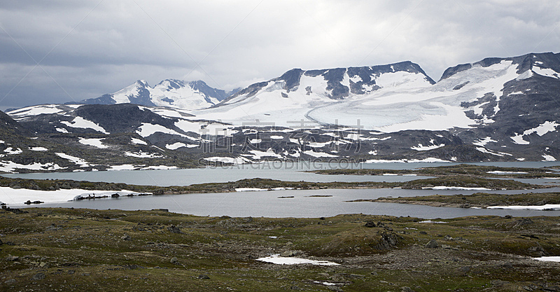 挪威,风景,斯堪的纳维亚半岛,云景,灰色,云,雪,北欧,湖