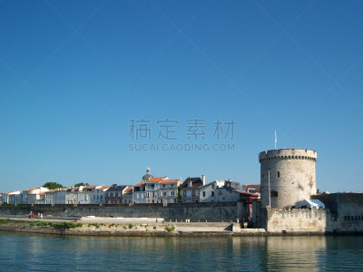 拉罗谢尔,纪念碑,水,水平画幅,建筑,无人,主要海洋,河岸,阿基坦地区,著名景点
