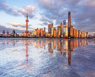 著名景点,黄浦江,上海,水,天空,浦东,滨水,都市风景,现代,金色