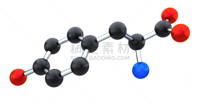酪氨酸,生物科技,氨基酸,水平画幅,无人,生物化学,营养品,新陈代谢,原子,剪贴路径