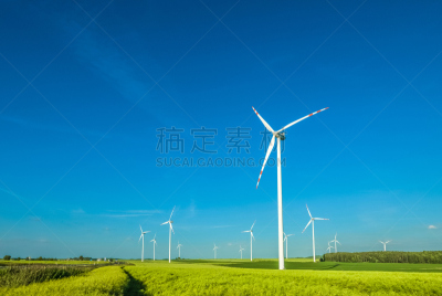 风力,风轮机,循环利用,风车,可持续资源,发电站,涡轮,天空,风,水平画幅