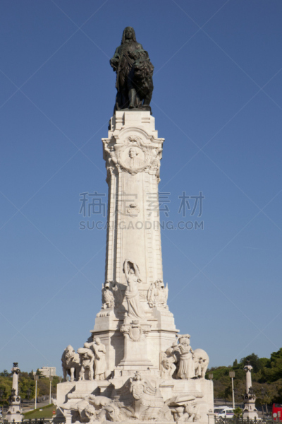 彭巴侯爵广场,雕像,大帐篷,贞德,垂直画幅,纪念碑,天空,青铜,无人,蓝色