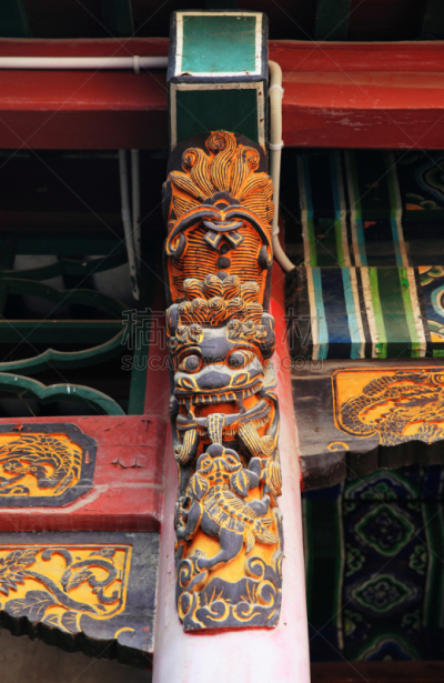 华丽的,北京,木制,屋檐,太和殿,建筑檐口,明朝风格,故宫,垂直画幅,纪念碑