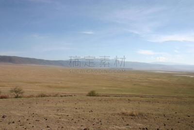 恩格罗恩格罗保护区,非洲,坦桑尼亚,奥杜瓦峡谷,火山地形,恩戈罗恩戈罗火山口,天空,水平画幅,山,无人