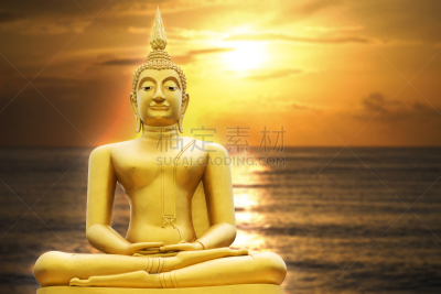 佛,图像,黄金,运动模糊,黎明,高原,水平画幅,蓝色,巨大的,旅行者