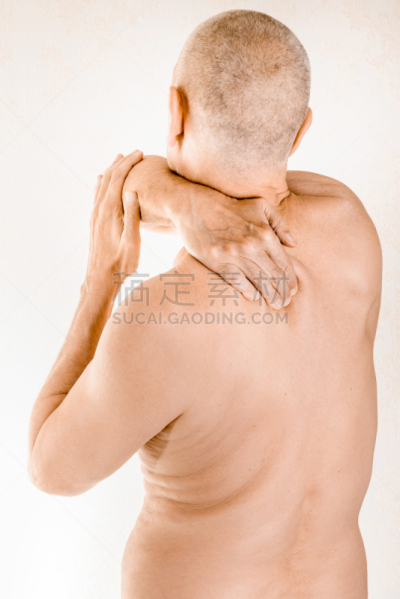 痛苦,人类肌肉,男人,胸椎,背神经根,神经痛,脊椎,背痛,炎症,脊柱