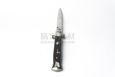 刀,弹簧小折刀口,垂直画幅,开着的,美国,水平画幅,无人,背景分离,金属,黑色