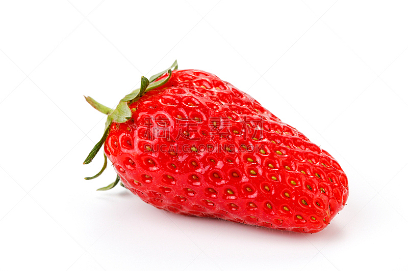 草莓,红色,白色,水平画幅,水果,无人,浆果,清新,背景分离,特写