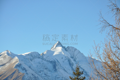 格劳斯格劳克纳山,水平画幅,冰河,无人,帕斯特兹冰河,户外,山脉,奥地利,山,阿尔卑斯山脉