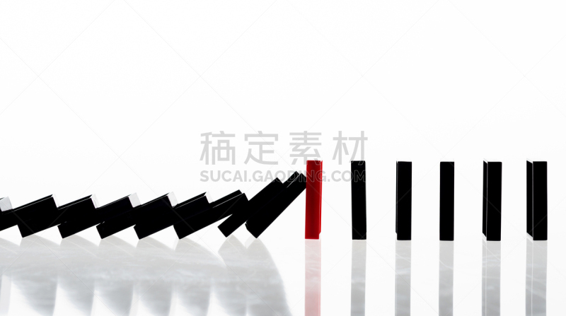 停止标志,多米诺效应,留白,长方形,想法,白色,与众不同,休闲游戏,商务,成一排