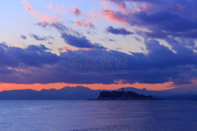 黄昏,天空,美,里山,水平画幅,无人,曙暮光,户外,明亮,海滩
