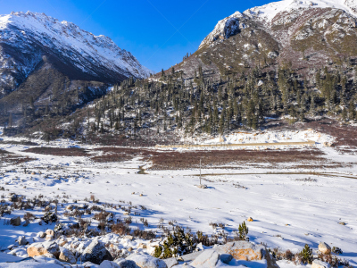 雪,山,四川省,风景,天空,美,水平画幅,云,早晨,户外