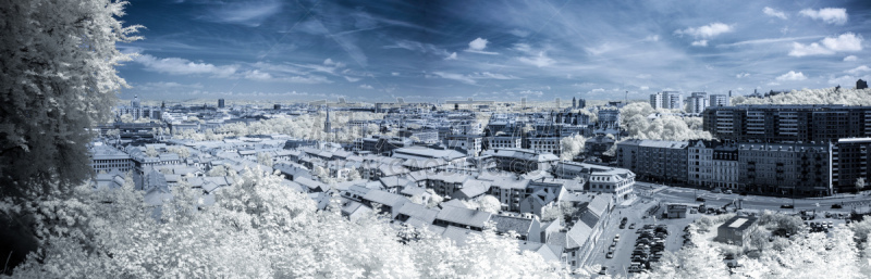紫外线辐射,都市风景,自然,天空,宁静,水平画幅,无人,蓝色,全景,协调