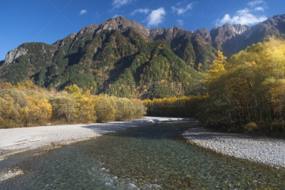 梓川,长野县,水,水平画幅,上高地国家公园,干净,山,风景,地形,日本
