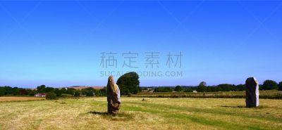 埃夫伯里,全景,石圈,德鲁伊教,石器时代,立石,天空,史前时代,旅游目的地,水平画幅
