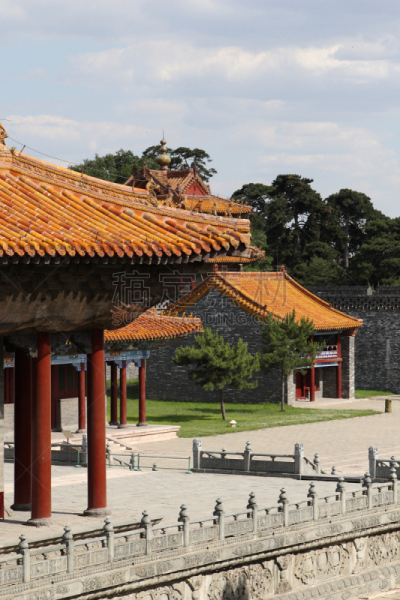 亭台楼阁,美国的北京烤鸭,沈阳,故宫,垂直画幅,天空,无人,巨大的,云景,非凡的