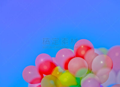 风,气球,自然美,天空,留白,水平画幅,无人,室外游戏器具,半空中,人群